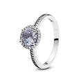 925 Sterling Silver Rings For Women Original Crown Love Heart Wishbone Engagement Wedding Rose Gold Crystal Ring Luxury Jewelry